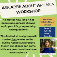 Ask Abbe About Aphasia Workshop 2024